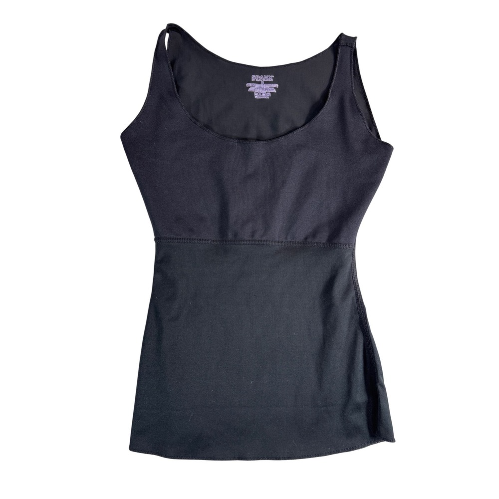 Spanx by Sara Blakely Shapewear Tank Top Black Small Scoop Neck Camisole